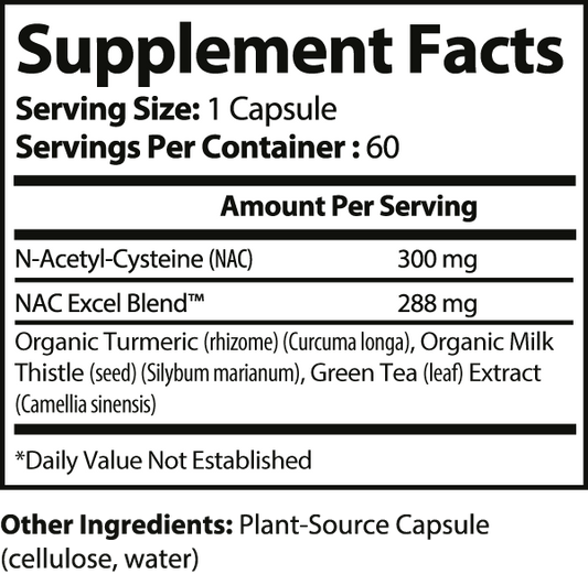 NAC Plus Organic Turmeric & Green Tea Extract